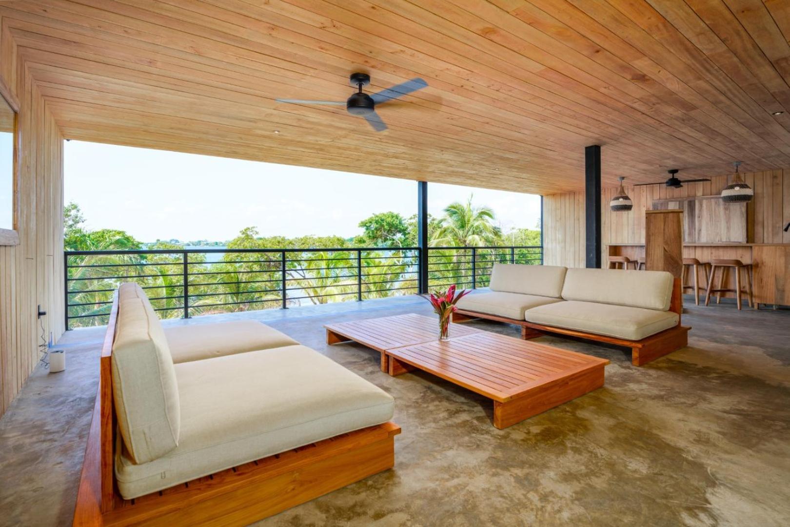 New Modern Ocean Front On Private Island Villa Placencia