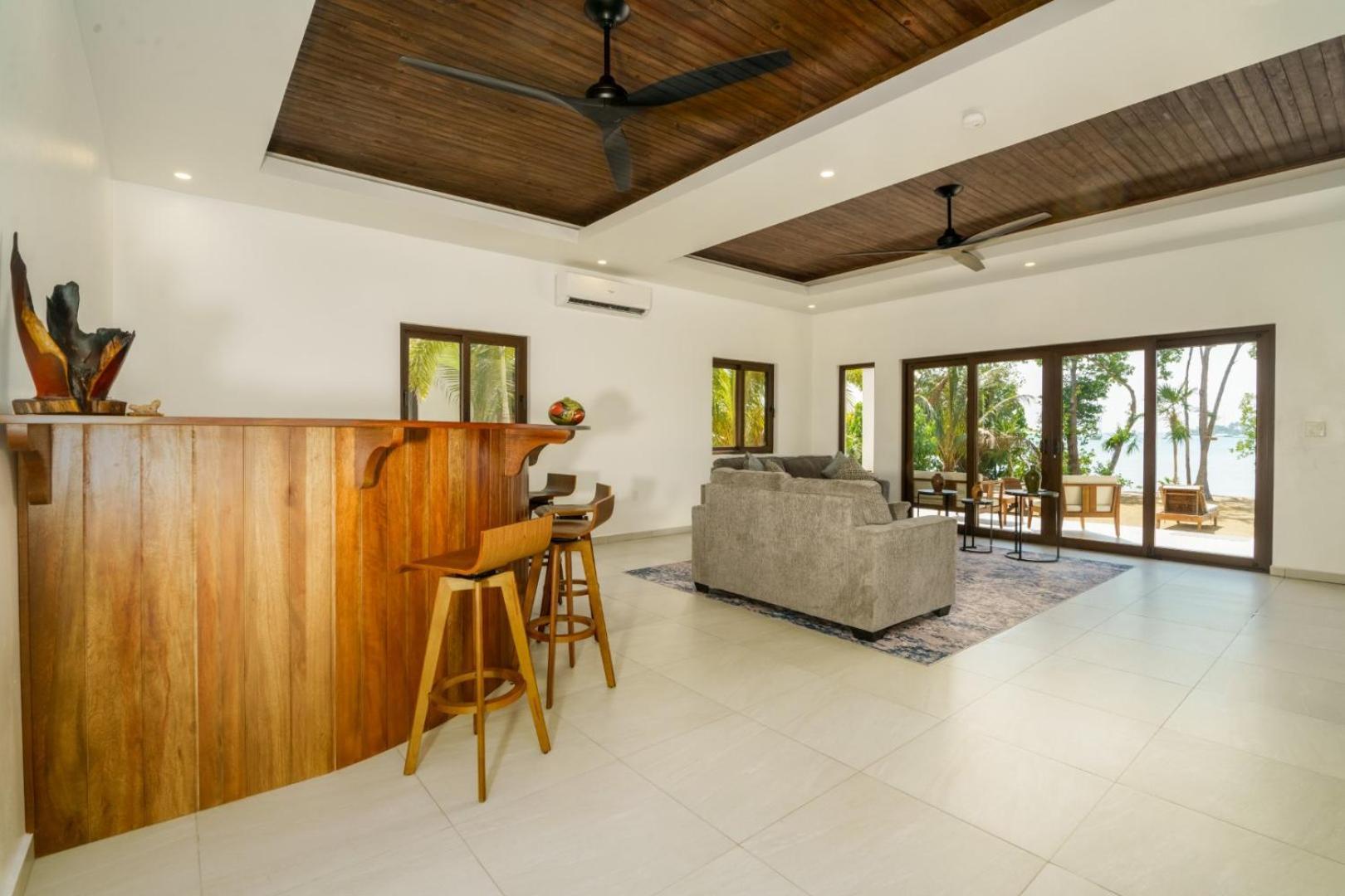 New Oceanfront 5 Bedroom Private Island Villa Placencia