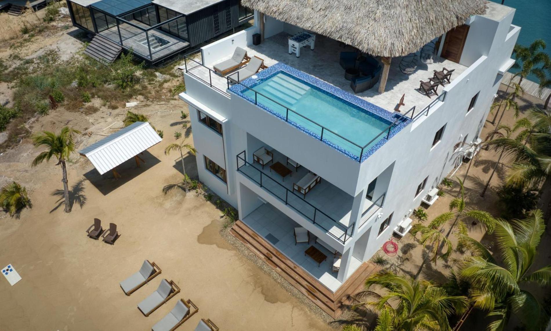 New Oceanfront 5 Bedroom Private Island Placencia
